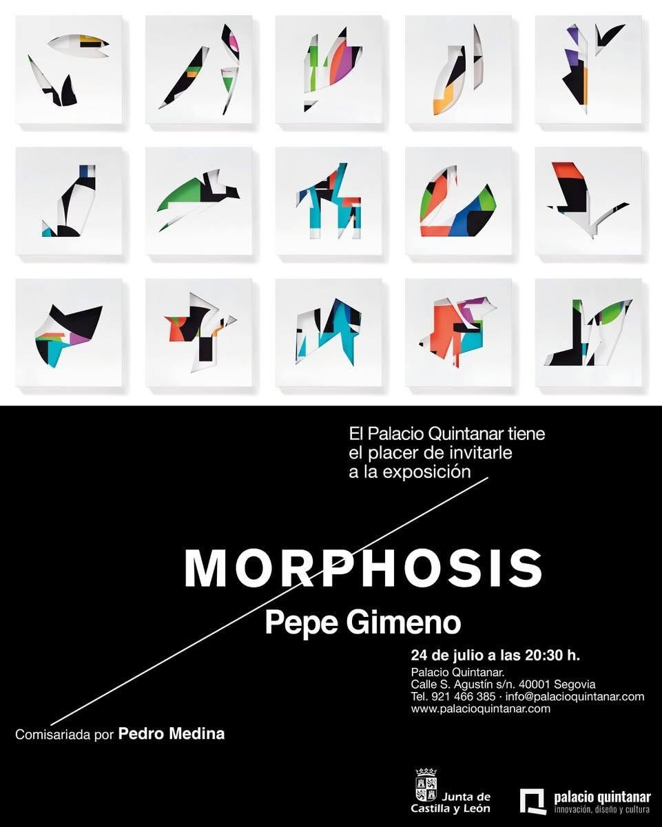 Pepe Gimeno expone «Morphosis» en Palacio Quintanar (Segovia). Desde el 24 de julio al 25 de octubre de 2026